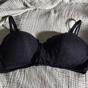 Aerie Black Lace Bra wireless